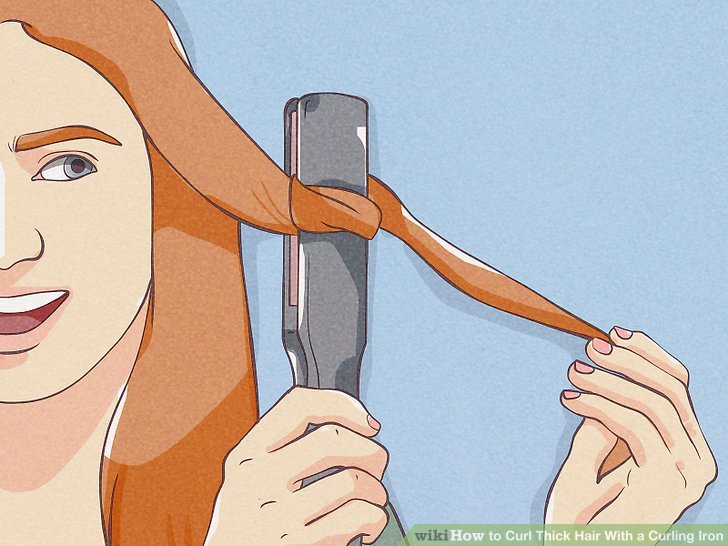 How to Curl Thick Hair With a Curling Iron 9 Steps