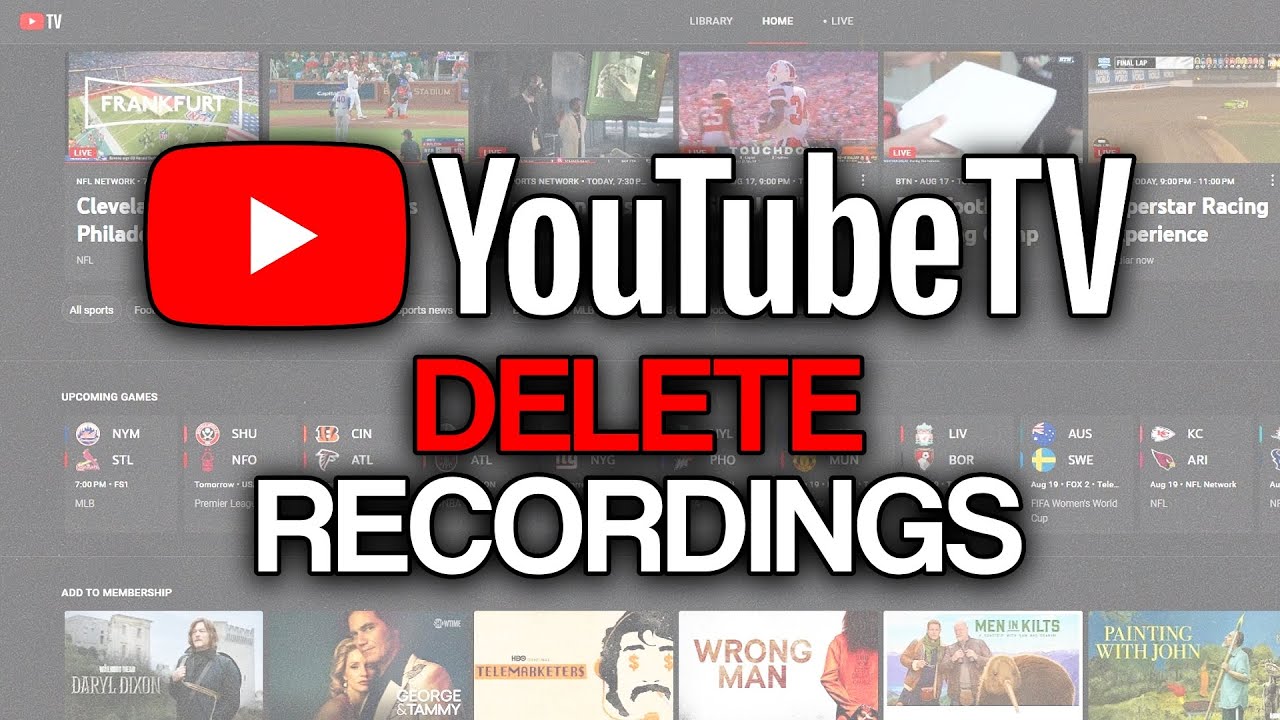 How to Delete Recordings From Library on YouTube TV 2025 Full Guide