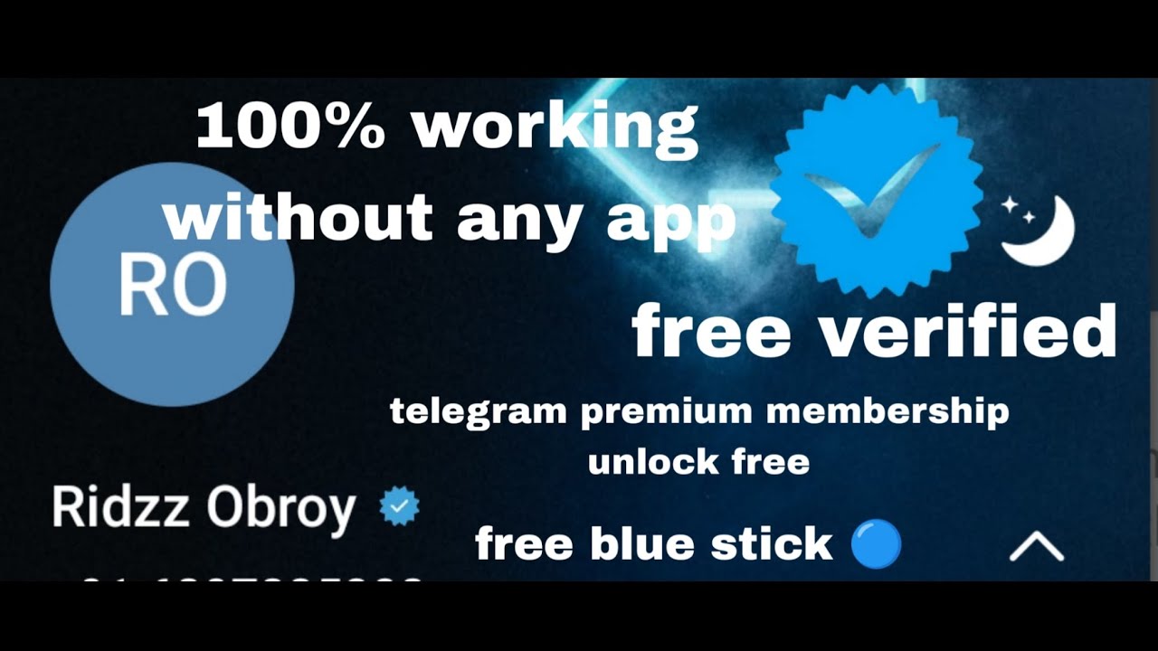 HOW TO GET BLUE STICK VERIFIED TICK ON TELEGRAM TICK 2023 YouTube