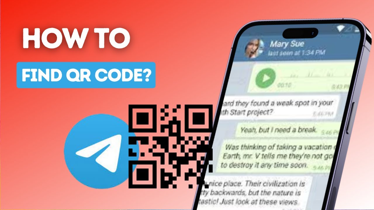 How to find QR code on Telegram YouTube