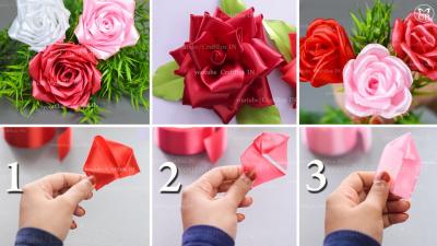 How to Make Ribbon Roses Step by Step: Complete Tutorial on Dailymotion
