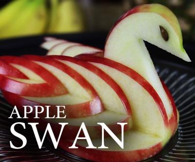 How to Make an Edible Apple Swan: Fun Fruit Carving on Dailymotion