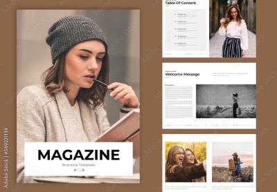 how to use adobe stock magazine template in illustrator