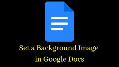 how to make an image a background on google docs