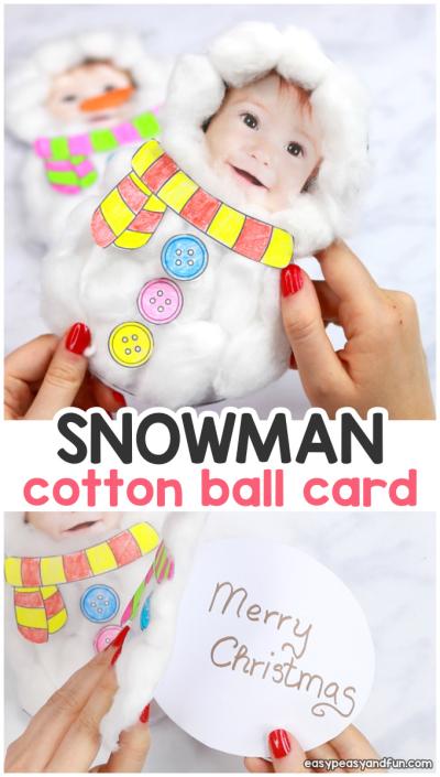 How to Create a Snowman with Cotton: Fun DIY Craft on Dailymotion