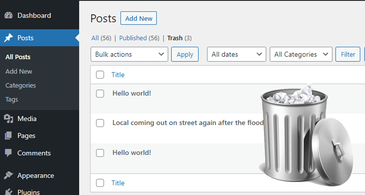 How to Adjust Automatically Empty Trash on WordPress KinTechie