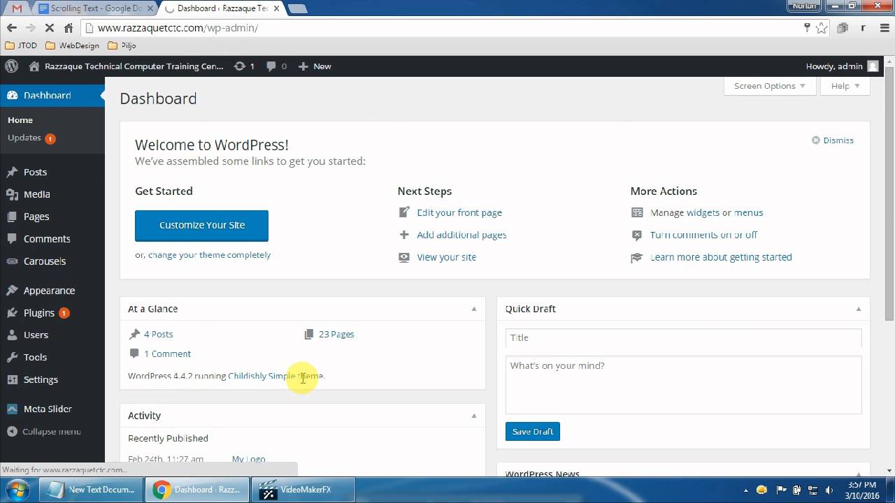 How To Add Scrolling Text in WordPress YouTube