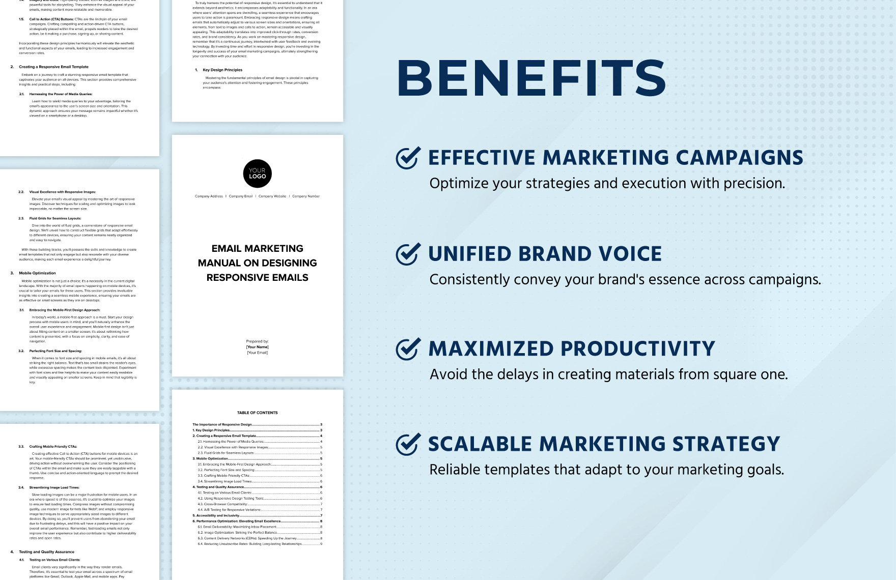 Email Marketing Manual on Designing Responsive Emails Template in Word 