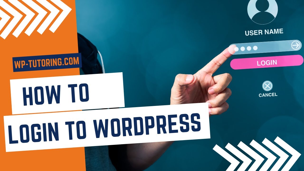 How to log into WordPress YouTube