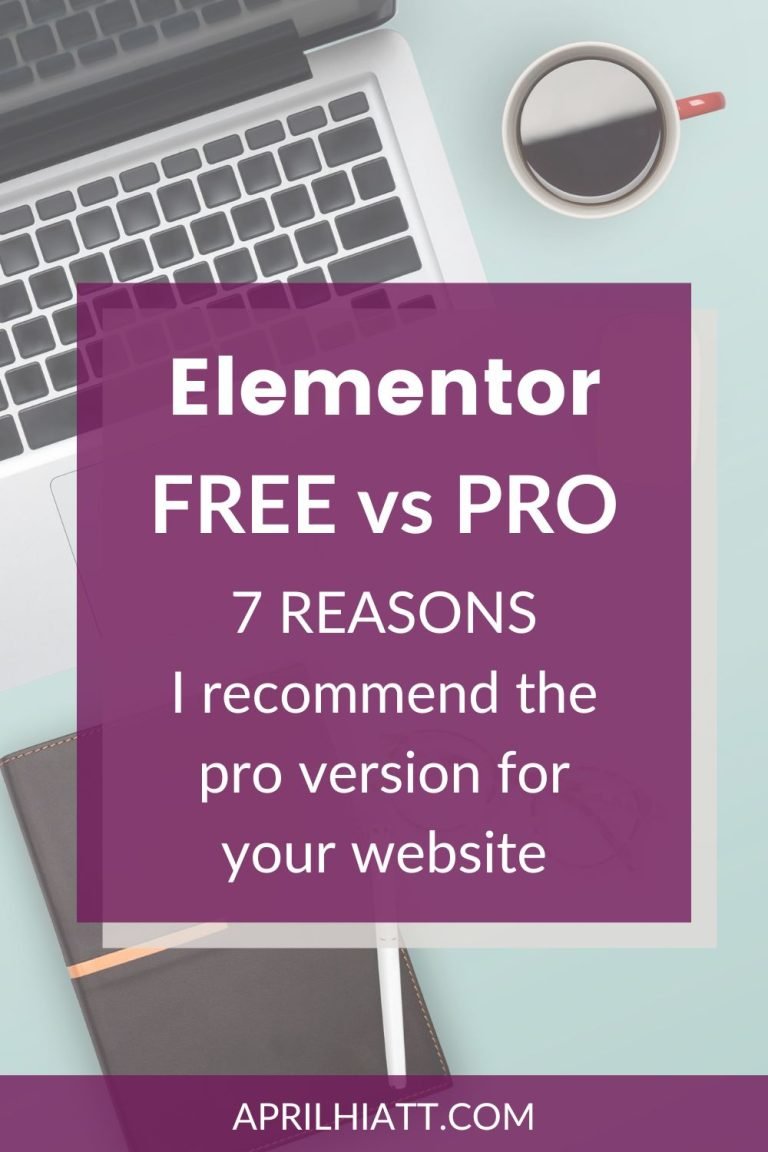 What is the difference between Elementor free and Pro April Hiatt