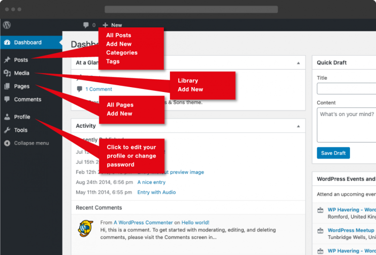 How to Access and Navigate the WordPress Admin Panel