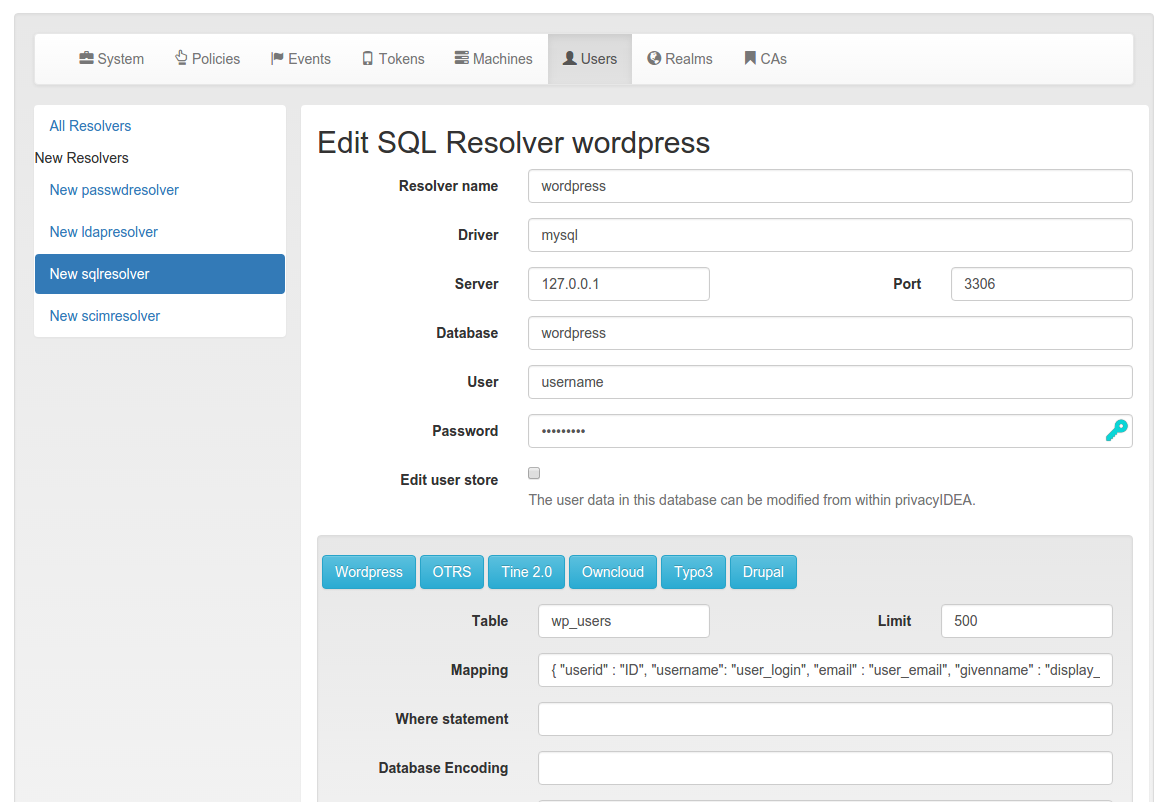 Secure WordPress Login with Two Factor Authentication using privacyIDEA