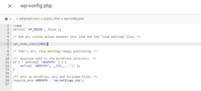 Where to Locate the PHP Max Execution Time in WordPress for Better Performance