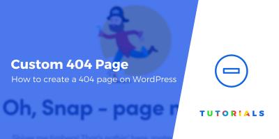 How to Create a Completely Blank 404 Page for WordPress