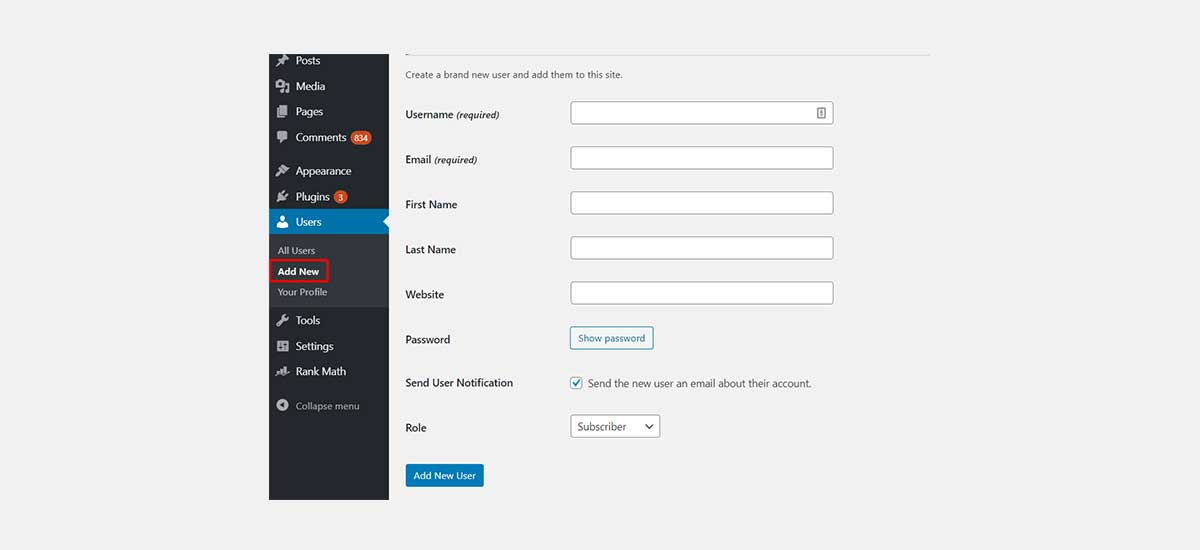 How to Add a New User to Your WordPress Website