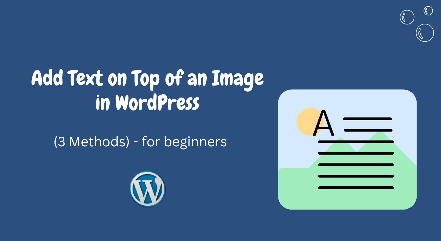 How to Add Text on Top of an Image in WordPress 3 Methods Kreativo Pro