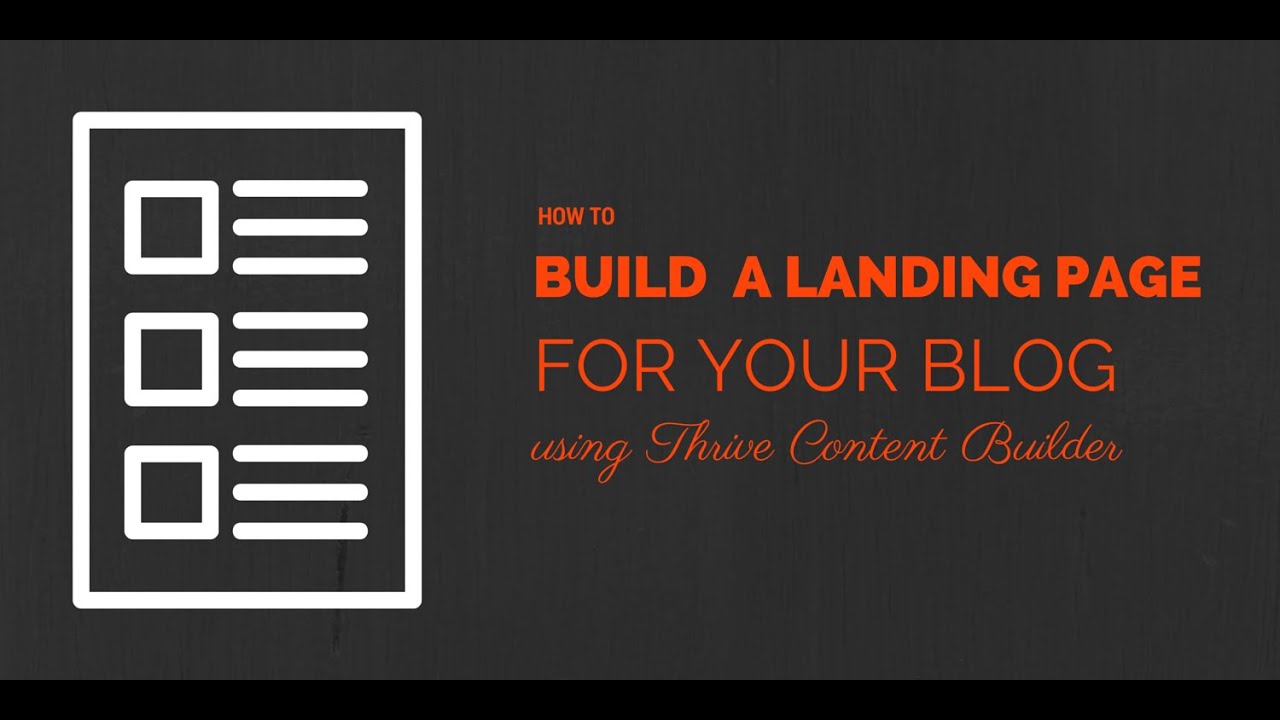 How to Build Custom Landing Page in WordPress YouTube