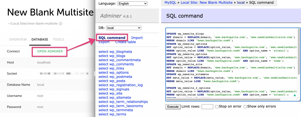 Multisite with Local Local