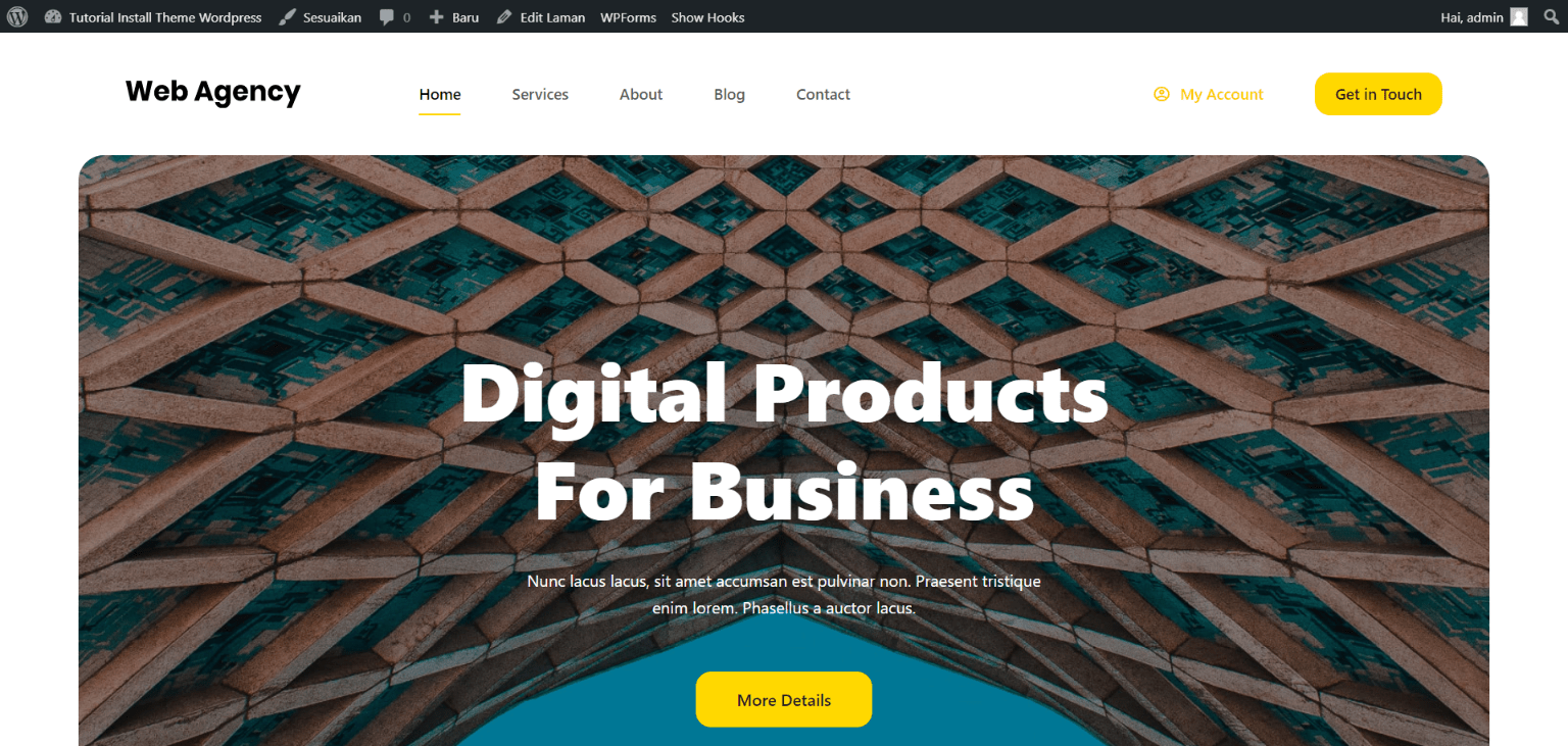 Tutorial install theme Blocksy Pro setting Pro Extensionsnya sample 