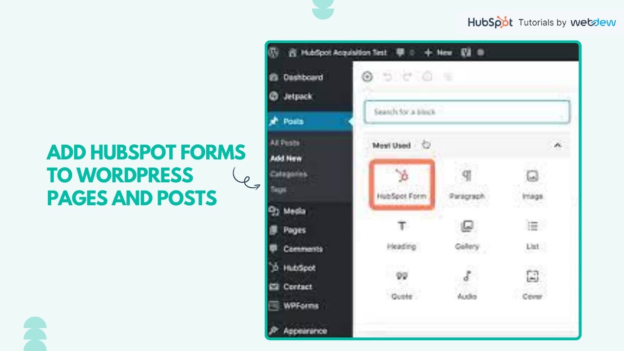 How to Autopopulate HubSpot Forms with WordPress User Data
