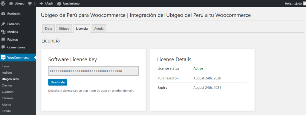 Docs Costo de Envo de Ubigeo de Per para WooCommerce Renzo Tejada