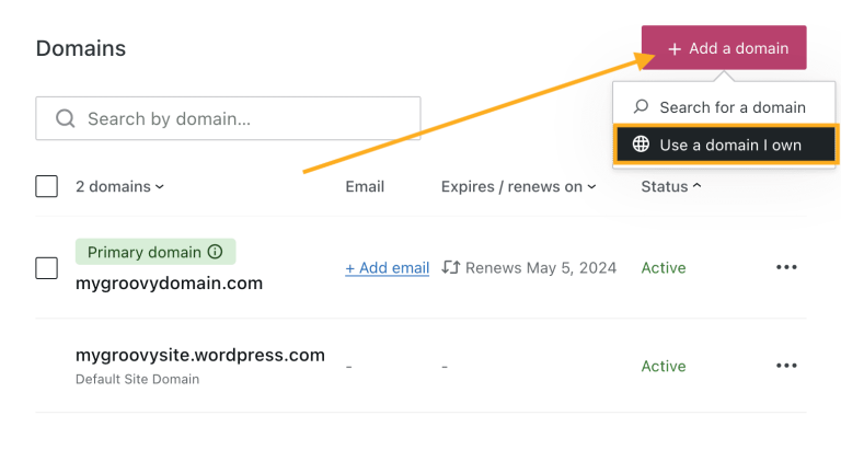 Connect a Domain Alternative Method WordPresscom Support