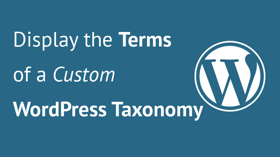 How to Display Taxonomy Inline in WordPress for Better Organization