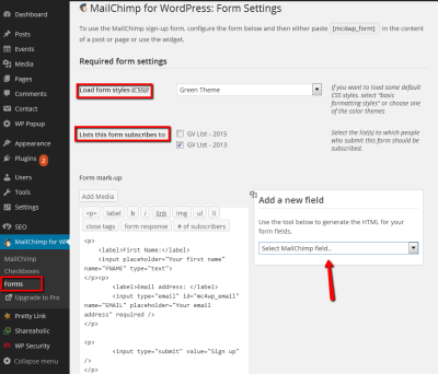 Mailchimp WordPress Plugin Template: Integration and Customization