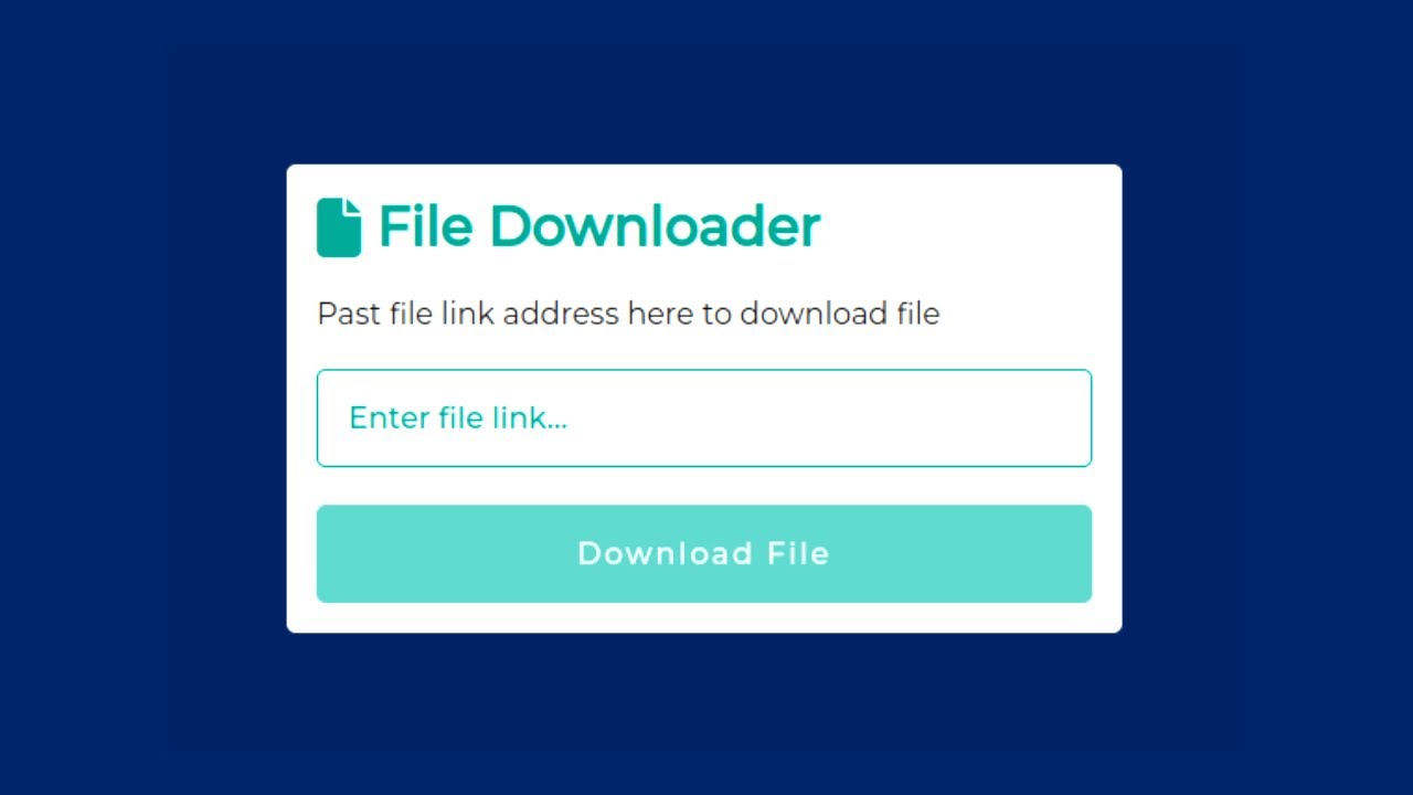How to Add Download File in HTML in Urdu