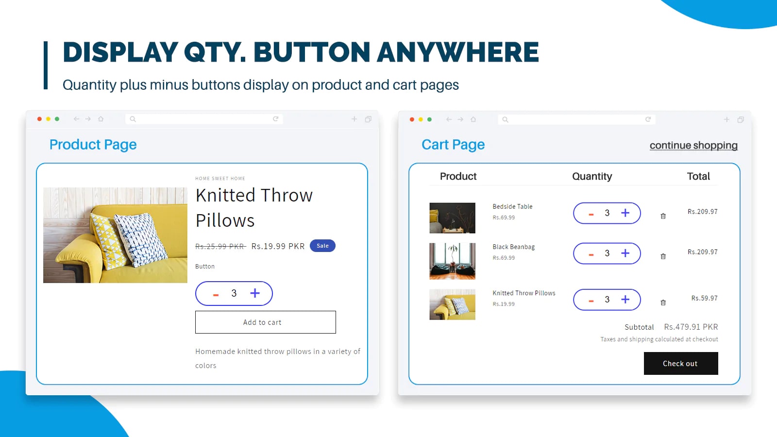 How To Add Quantity Increment And Decrement Button in Shopify  Hura Tips