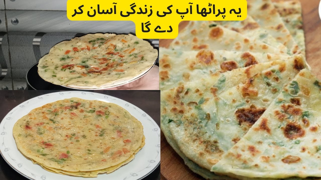 Egg Paratha With Liquid Dough In 5 Minutes No Rolling No kneading 