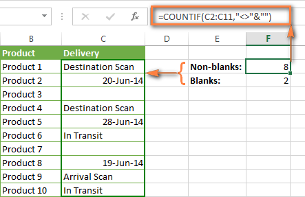 Excel COUNTIF examples  not blank greater than duplicate or unique