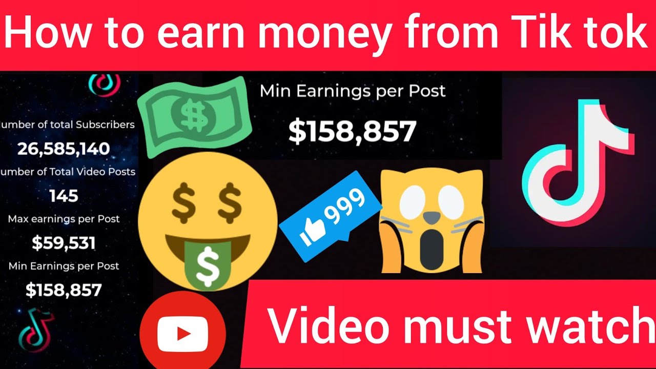 How to earn money from Tik tok watch this video 2021  YouTube