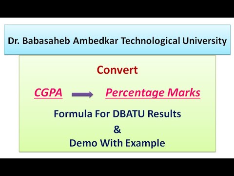 How to Calculate CGPA to Percentage in BPUT in Urdu