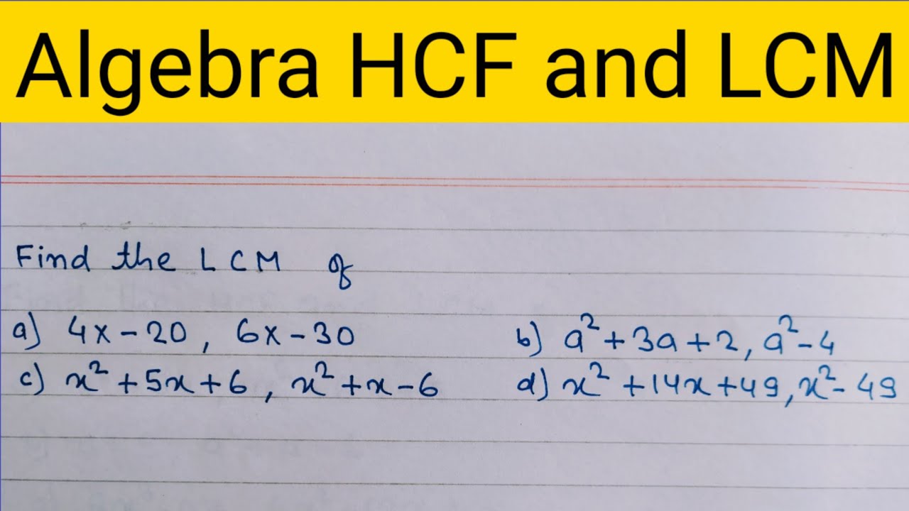 Class 8 HCF LCM  hcf and lcm tricks  lcm hcf  hcf lcm class 10  YouTube