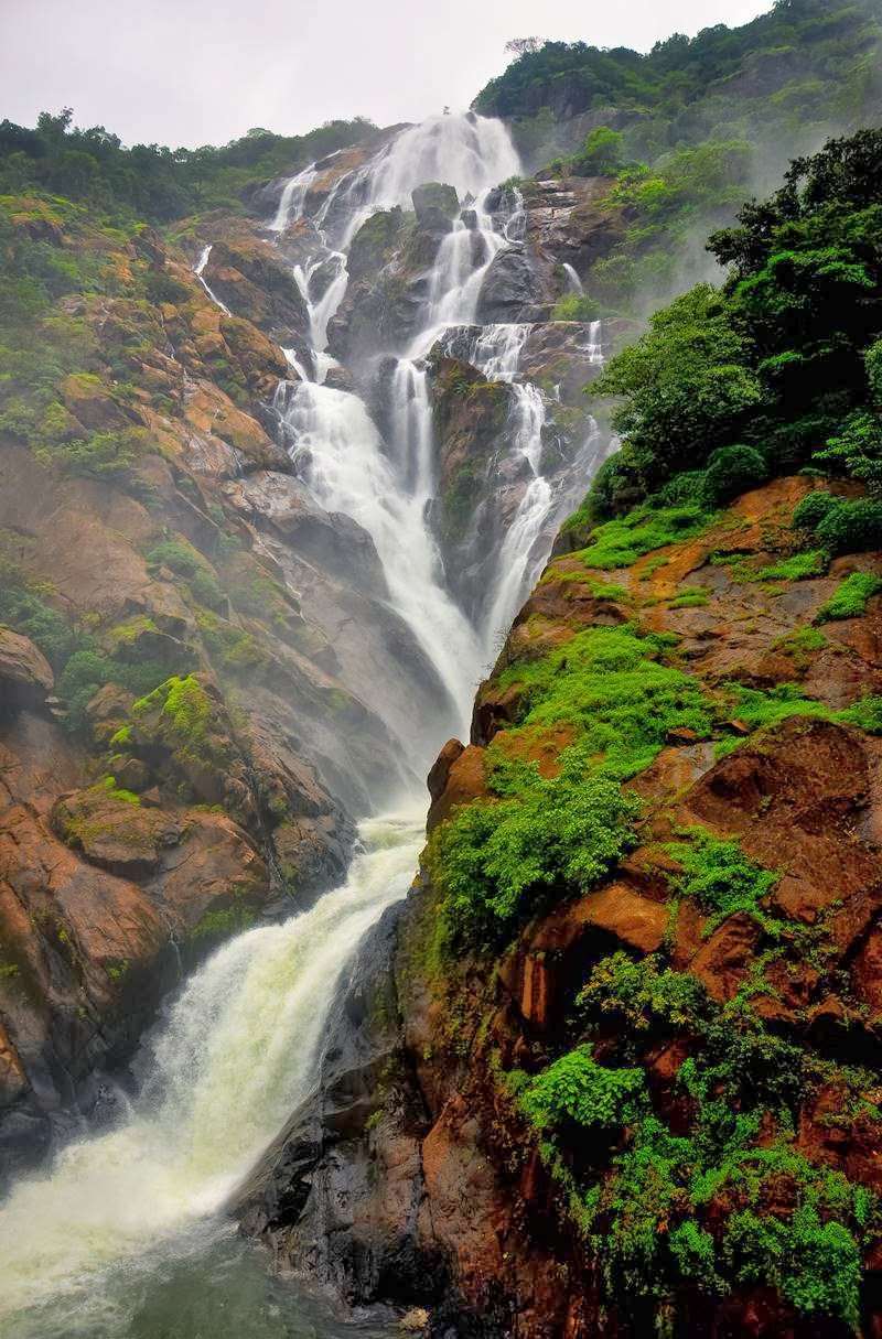 Dudhsagar Falls  Railway Track