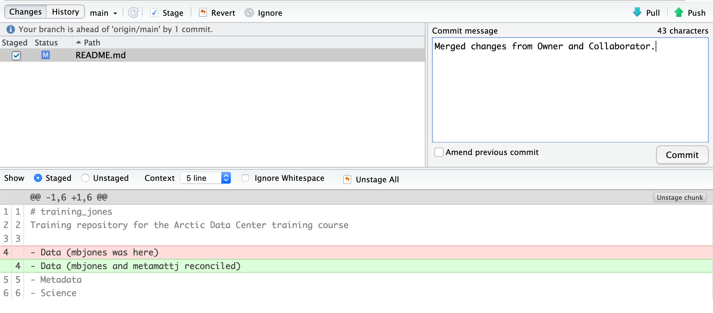 5 Session 5 Git Collaboration and Conflict Management  Reproducible 
