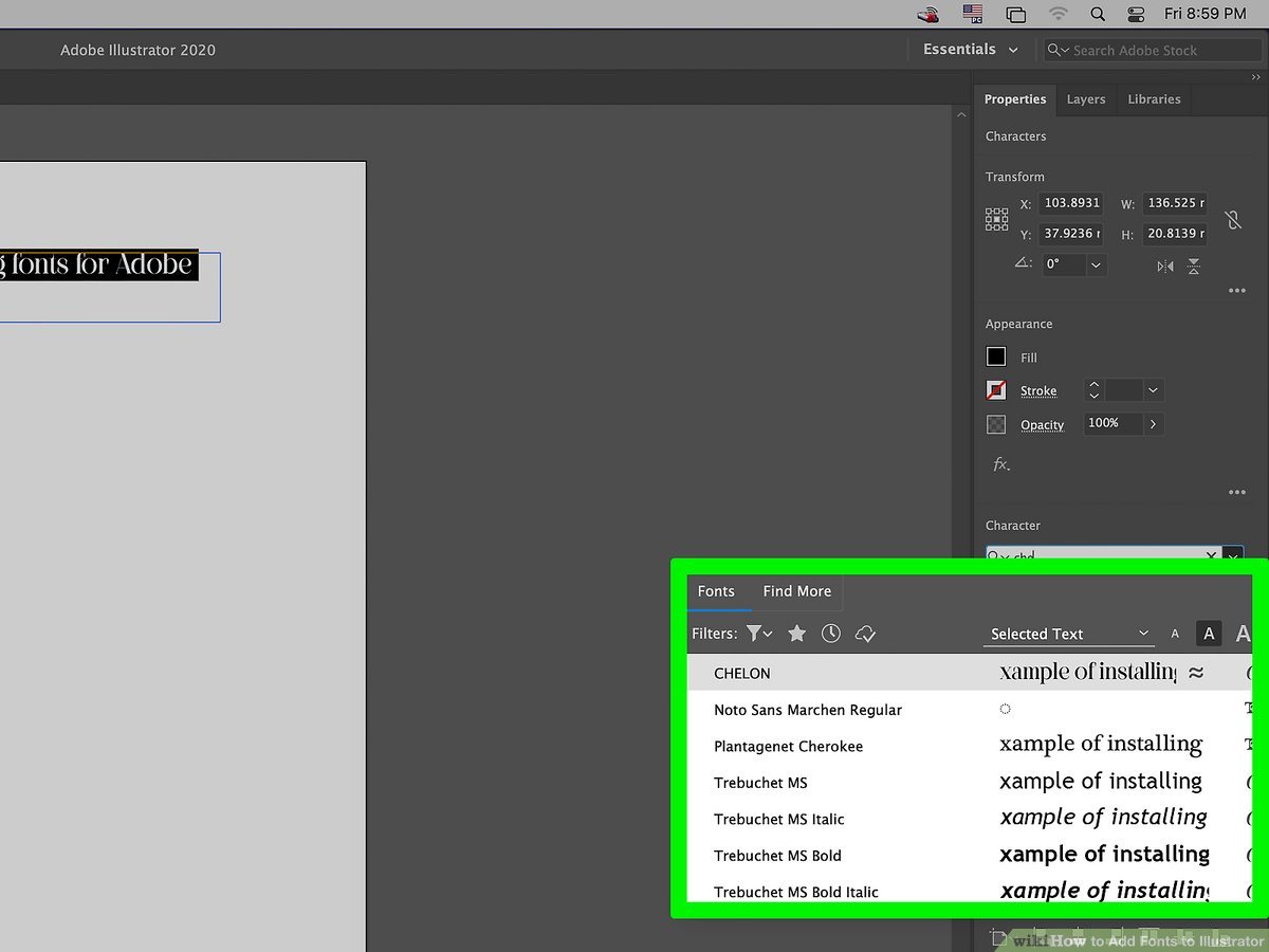 How to Install Fonts on Illustrator in Urdu