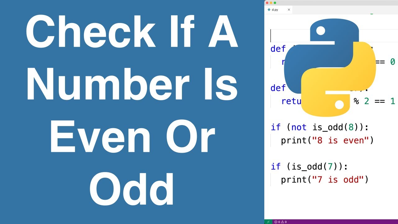 How to Check Number is Even or Odd in Python in Urdu