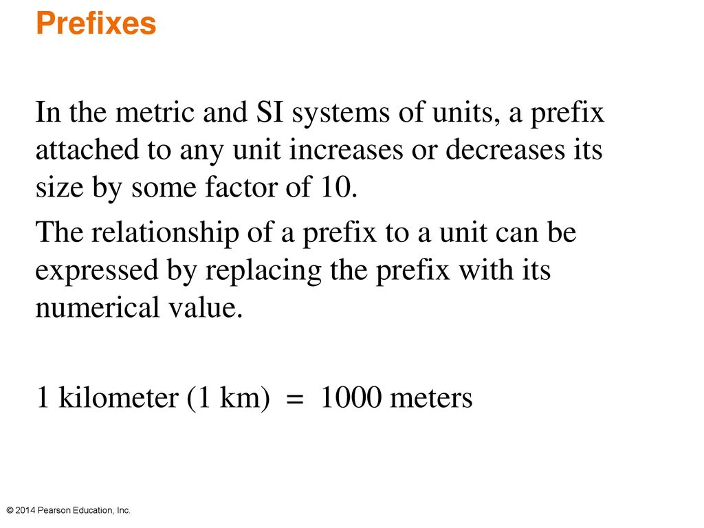 Chapter 2 Measurements 25 Prefixes and Equalities  ppt download