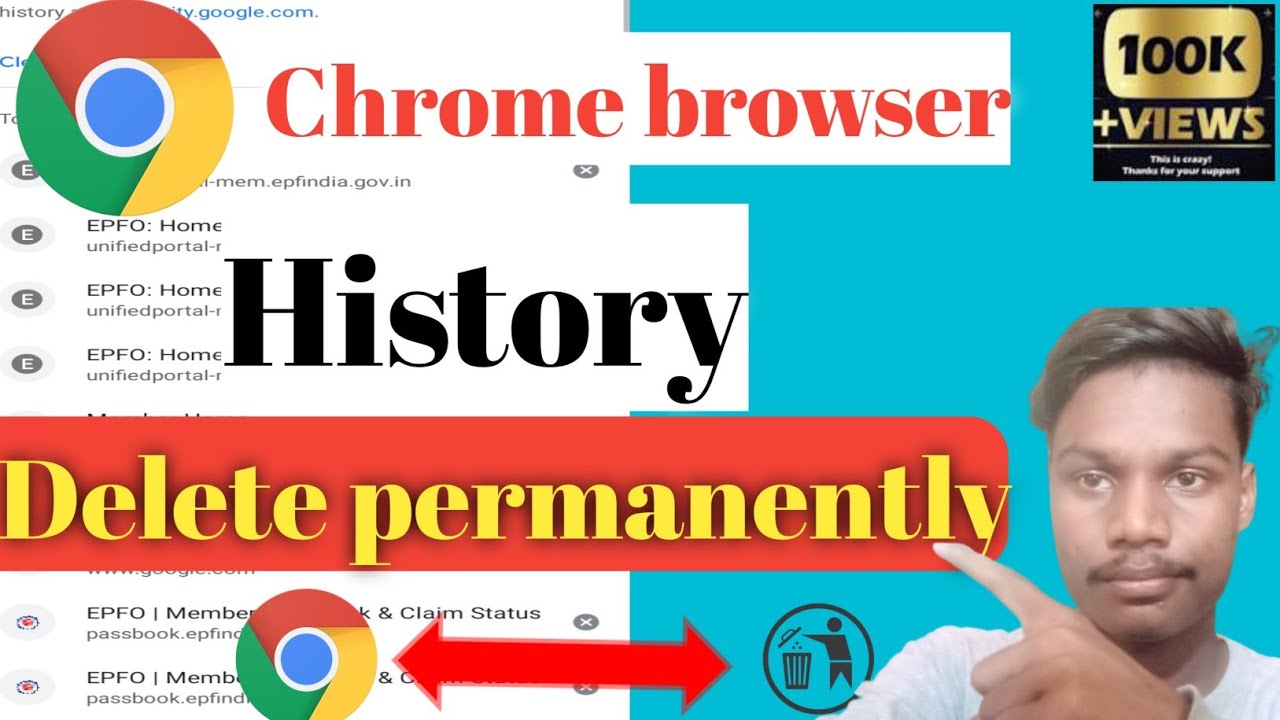 Chrome browsr history delete kaise karehow to Delete chrome browser 