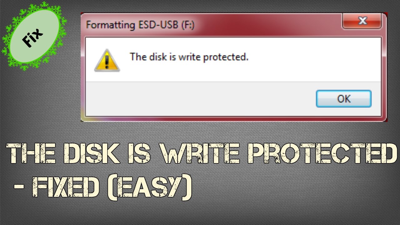 How to Remove Write Protection on USB drive  2016  YouTube