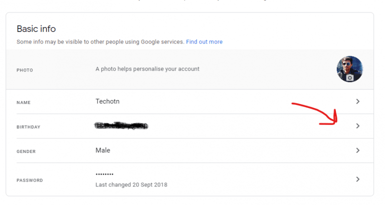 How To Change Birthday In Gmail DesktopPhone  Techotn