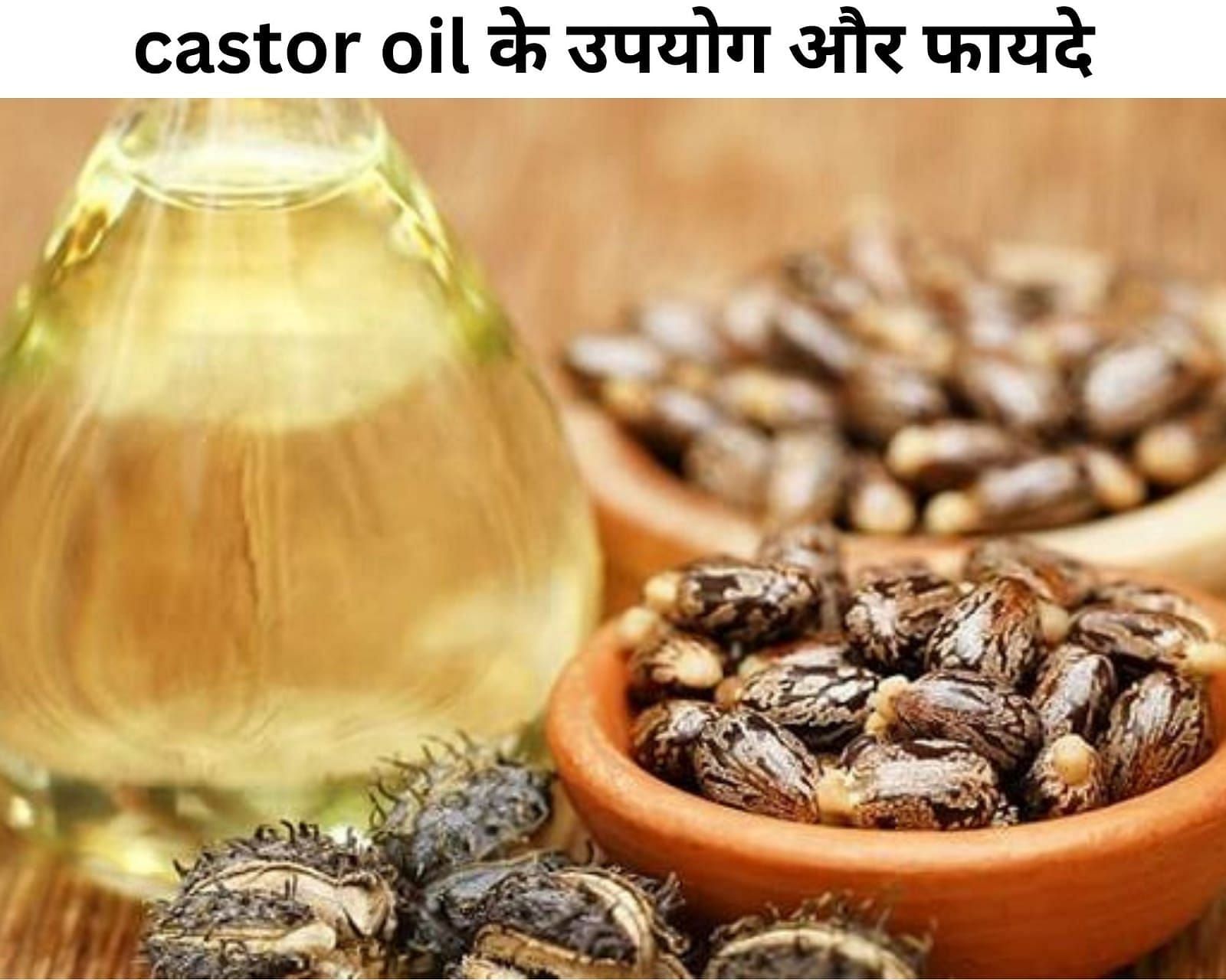 Uses and Benefits of Castor Oil In Hindi Castor Oil    