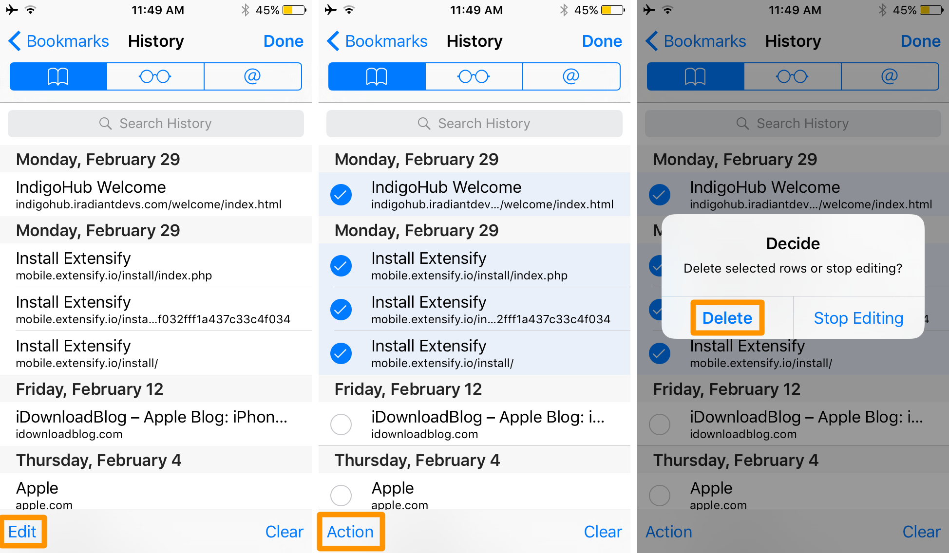 How to Clear History on Safari in Urdu