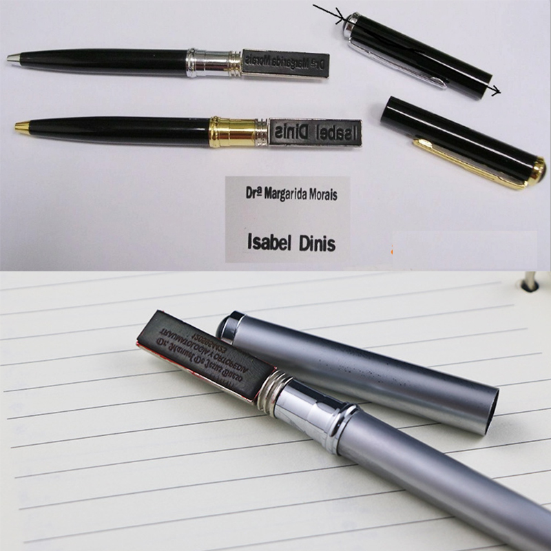 New Gift Items For Doctors Name Vip Seal Selfinking Stamp Ball Pen 