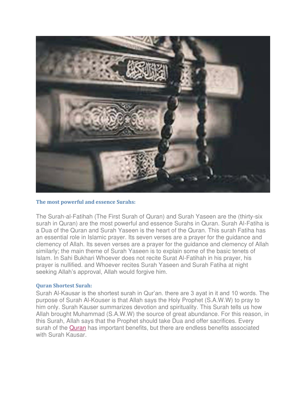 How Much Surah in Quran in Urdu