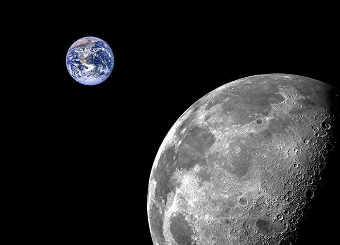 How Many Distance Between Earth and Moon in Urdu