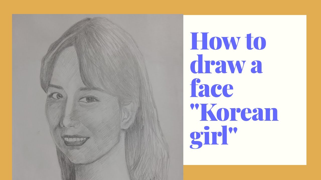 basic pencil sketch drawing  how to draw a girl     