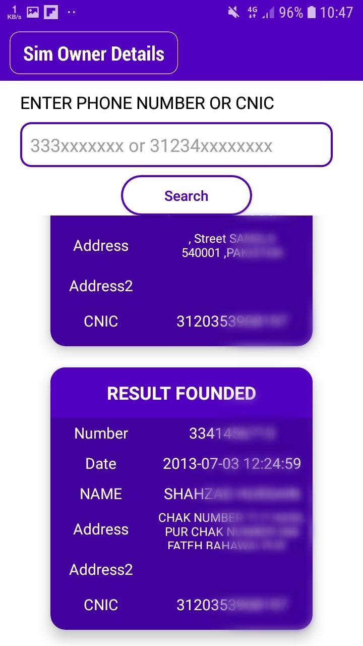 Android ndirme iin Sim Ownership Check Pakistan APK